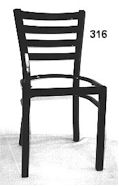 [Steel 316 chair in black]